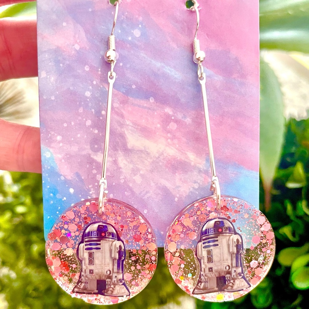 R2-D2 Star Wars Acrylic Earrings